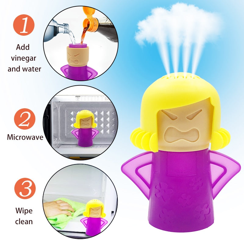 Microwave Hot Steam Cleaner Angry Mama - Smart Kitchen Corner