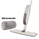 Practical Spray Mop with Reusable Microfiber Pads & 360 Degree Swiveling Head