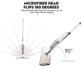 Practical Spray Mop with Reusable Microfiber Pads & 360 Degree Swiveling Head