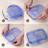 Universal Silicone Food Covers (6pcs/set)