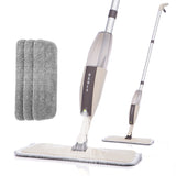 Practical Spray Mop with Reusable Microfiber Pads & 360 Degree Swiveling Head